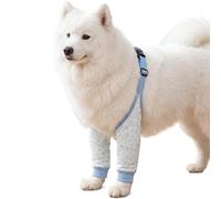 Generisch Protector de piernas para perros | Protección contra la suciedad, vendaje antifugas, protector articular, para razas grandes, animales mayores después del entrenamiento, para paseos, camping