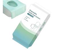 Generisch Protège-Sièges De Toilette - Lote de 10 piezas transportables 60 x 40 cm, Couvre-siège WC Jetable en papel + película PE, portátil e higiénico, para voyage, avion, camping, Hôtel & Lieux