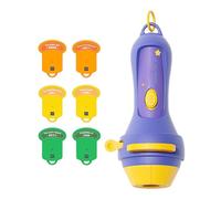 Generisch Proyector de linterna para niños - 6 temas juguetes de promoción temprana - Proyector infantil portátil, para niñas, guardería, hogar, viajes, educación en el hogar, vacaciones, camping