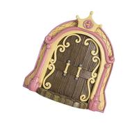 Generisch Puerta de - Puerta de jardín de de madera, pequeña decoración mágica de jardín en miniatura, decoración del hogar al aire libre, decoración rústica de patio