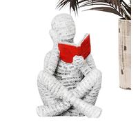 Generisch Pulp Leer Mujer Figura - Decoración de estantería de lectura de pulpa, escultura abstracta | Arte espacial estético, resina, elegante decoración para el hogar para dormitorio