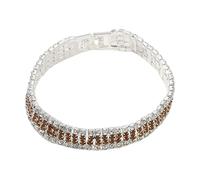 Generisch Pulsera ajustable para mujer, oro simple, cadena completa, accesorios versátiles, pulsera de pareja de amor para 2, talla única, Metal, No es una piedra preciosa