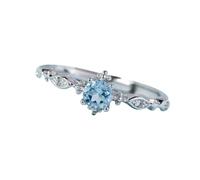 Generisch Pulsera anillos entrelazados joyas moda piedra anillo para mujer anillos adaptador anillos, adjustable, Metal, Sin piedra preciosa