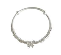 Generisch - Pulsera con forma de anillas, giratoria, ideal para ocasiones con plata para parejas y joyas, talla única, Metal