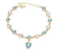 Generisch Pulsera con podómetro para mujer, estilo europeo y americano, simple pulsera de constelación de amor, pulsera de pescador, talla única, Vidrio, No es una piedra preciosa