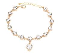 Generisch Pulsera con podómetro para mujer, estilo europeo y americano, simple pulsera de constelación de amor, pulsera de pescador, talla única, Vidrio, No es una piedra preciosa