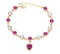 Generisch Pulsera con podómetro para mujer, estilo europeo y americano, simple pulsera de constelación de amor, pulsera de pescador, talla única, Vidrio, No es una piedra preciosa