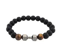 Generisch Pulsera de actividad para mancuernas de metal versátiles pulseras joyas par de pulseras, talla única, Emperor Stone, No es una piedra preciosa