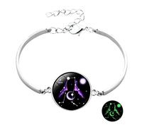 Generisch - Pulsera de color rosa para hombre, diseño de anillos de fantasía en pulseras y accesorios para hombres, frases 2 clásicas, pulsera apilable anillos, talla única, Metal