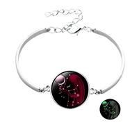Generisch - Pulsera de color rosa para hombre, diseño de anillos de fantasía en pulseras y accesorios para hombres, frases 2 clásicas, pulsera apilable anillos, talla única, Metal