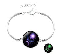 Generisch - Pulsera de color rosa para hombre, diseño de anillos de fantasía en pulseras y accesorios para hombres, frases 2 clásicas, pulsera apilable anillos, talla única, Metal