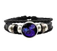 Generisch Pulsera de constelación de 12 estrellas - Pulsera de constelación del zodiaco - Pulsera unisex de piel para adultos, Siehe Beschreibung, Ver descripción, Ver descripción