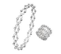 Generisch Pulsera de cuerda náutica retráctil, pulsera ajustable transformadora, anillo plegable, retráctil, pulsera de anillo telescópico, para mujer, hombre, joyería, regalo pulsera con cierre, A