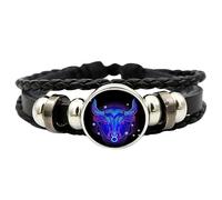 Generisch Pulsera de cuerda trenzada de constelación, pulsera de constelación, pulsera tejida multicapa con signo del zodiaco para hombres y adultos, Siehe Beschreibung, Ver descripción, Ver
