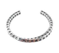 Generisch - Pulsera de mensajes, ancho rosa, anillos para mujer y hombre, para su mensaje, varios anillos naturales, talla única, Metal
