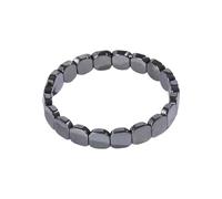 Generisch Pulsera de mineral para hombre, pulsera para papá, marido y mal de ojo, Einheitsgröße, Metal, No es una piedra preciosa