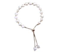 Generisch Pulsera de mujer con diseño de mariposa de cristal para mujer, pulsera de jade para ella, reloj de pulsera con correa de piel, talla única, Gasa, No es una piedra preciosa