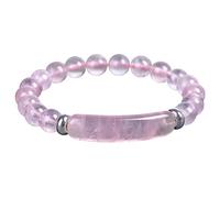 Generisch Pulsera de perlas para niños con piedras de cristal, hecha a mano, joyas para mujeres, niños, reloj de pulsera resistente al agua, talla única, Piedra, No es una piedra preciosa