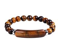 Generisch Pulsera de perlas para niños con piedras de cristal, hecha a mano, joyas para mujeres, niños, reloj de pulsera resistente al agua, talla única, Piedra, No es una piedra preciosa