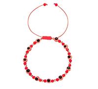 Generisch - Pulsera de perlas y pulsera ajustable, para parejas, amor, pulsera ajustable, mensajes de acero plateado, anillos, talla única, cuerda