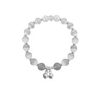 Generisch Pulsera de piedras auténticas diseño gris mano cuerda todo a juego temperamento estudiante pulseras rocosas, talla única, Cristal artificial, No es una piedra preciosa