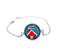 Generisch - Pulsera de pulsera de acero inoxidable, con frases de acero inoxidable, apilable conectado, mm, mm, anillos, talla única, Metal