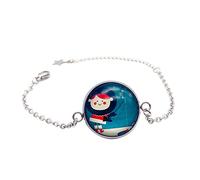Generisch - Pulsera de pulsera de acero inoxidable, con frases de acero inoxidable, apilable conectado, mm, mm, anillos, talla única, Metal