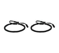 Generisch - Pulsera de pulsera natural ajustable Woven Rope Knot Pulseras para hombre y mujer mamá inoxidable mensaje pulsera clásica, One Size*2, Nankan Wire