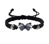 Generisch - Pulsera de regalo para mujer, pulsera de anillos de cuerda ajustable para mujer, pulseras lindas abuelita, cuentas de acero, talla única, Cuerda de alambre