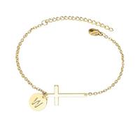 Generisch Pulsera de reloj de fitness | Personalized Gold Initial Bracelet Jewelry for Teen Girls | Fashion and Elegant Design Choice Organizer für Schmuckkästchen, talla única, Aleación de cinc, No
