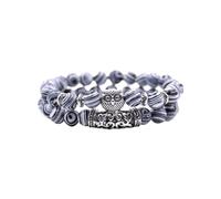 Generisch Pulsera de reloj para hombre, pulsera de piedra natural, pulsera de perlas de piedra volcánica, lápiz rojo E, versátil pulsera de actividad para parejas, Einheitsgröße, Acrílico, No es una