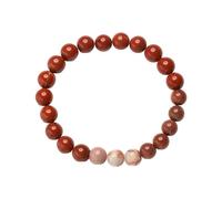 Generisch Pulsera de silicona blanca Star Bracelet Eight Planets Natural Stone Bracelet Unisex Beaded Bracelet, 8 mm Natural Stone Tooth Fitness Pulsera, talla única, Cristal artificial, No es una
