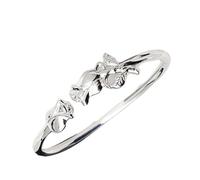 Generisch Pulsera Luna Mm Plata Anillos Rotating Bead Pulsera Adjustable Jewelry Valentine's Day For Ocasiones 4 Clásica Pulsera 8 Joyas, talla única, Metal