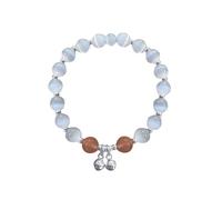 Generisch Pulsera magnética para mujer, con temperamento a juego, pulsera de piel, personalizable, talla única, Cristal artificial, No es una piedra preciosa