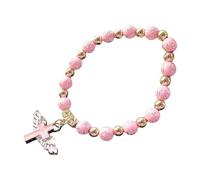 Generisch - Pulsera para hombre, color azul elástico, anillos y niña, bautizo, Bautizo Recuerdos, evento iglesia, acero para elegir mm, joyería, talla única, Plástico