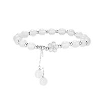 Generisch - Pulsera para hombre enamorado clásica, pulsera ligera delicada para regalo femenino, color azul, talla única, Vidrio