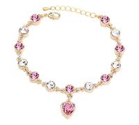 Generisch Pulsera para mujer, colgante de perro, joyas europeas y americanas, pulsera de constelación de amor, pulsera enroscable para mujer con perlas, talla única, Vidrio, No es una piedra preciosa