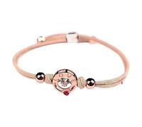 Generisch Pulsera para mujer y niños, diseño de corazón pulsado a mano, joyería de moda, regalo para el día de San Valentín, talla única, Hilo acrílico, Sin gemas