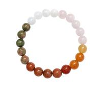 Generisch Pulsera Piezo-Calm de piedra lunar y cuarzo rosa al natural, Wie dargestellt, 1, 0