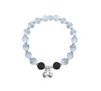 Generisch Pulseras de cuerda diseño gris mano String All Matching Temperament Student delicado cuero mujer, talla única, Cristal artificial, No es una piedra preciosa