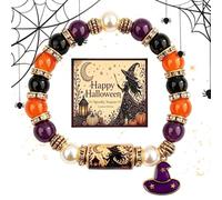 Generisch Pulseras de Halloween para mujer Muñequera elástica de otoño, Ver descripción, Perlas, Sin piedra preciosa