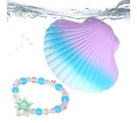 Generisch Pulseras infantiles para niños, ligeras pulseras de conchas para niños, pulsera ajustable para excursiones, camping, escuela, guardería