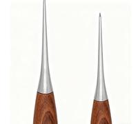 Generisch Punzón De Cuero | Herramienta Perforadora Con Mango De Madera,Perforadora De Cuero | Para Cinturones Bolsos Carteras Tela Encuadernación Muebles Tapizados Zapatos Botas