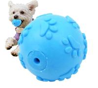 Generisch Puppy Chew Ball, Squeaky Pet Teething Bouncy Ball, 6 x 6 x 5 cm Bouncy Puppy Toy, Durable Rubber Squeaker, High-Elasticity with Textured Design, Play Tool for Home and Park