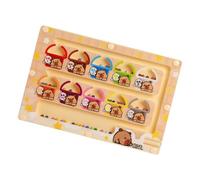 Generisch Puzzle Activity Board for Kids, Color Number Matching Toy, Magnetic Bead Design, Fine Motor Skills Builder, Educational Learning Game, Home School Travel Play, Interactive Style Board