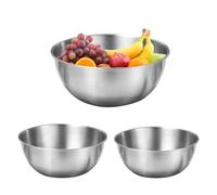 Generisch Questo lavabo multifunzionale in acciaio inossidabile non si deforma facilmente, è resistente e robusto. per sbattere uova, insalate e cuocere al forno. La cottura diventa facile e la