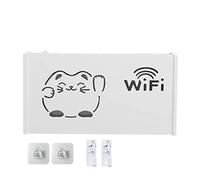 Generisch Rack de montaje en pared para router, compacto y hueco, organizador fácil de instalar, atractiva caja de almacenamiento, router wifi, diseño que ahorra espacio, perfecto para cajas de TV, TV