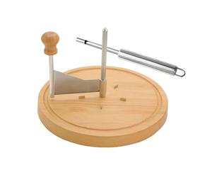 Generisch Rallador de queso, multifuncional de acero inoxidable para alimentos, rueda de queso para rebanadas y rebanadas, perfecta para su uso en restaurantes, hogar, tiendas de postres y