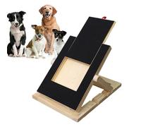 Generisch Rascador de uñas de perro - Amoladora de garras multifuncional, almohadilla de lijado de madera para perros, tabla de rascar para perros pequeños y grandes, bandeja de uñas negra con cajón
