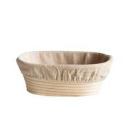 Generisch Rattan Bread Proofing Basket Set Natural Sourdough Fermentation Kit with Linen Liner For Home Baking Artisan(Baker Bread S)